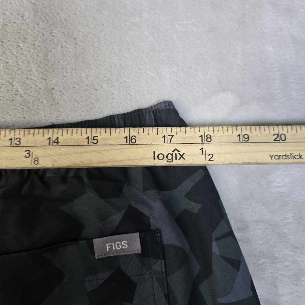 Womens FIGS Yola FREEx Lined Skinny Scrub Pants Bonsai Camo sz Lg - Picture 10 of 12